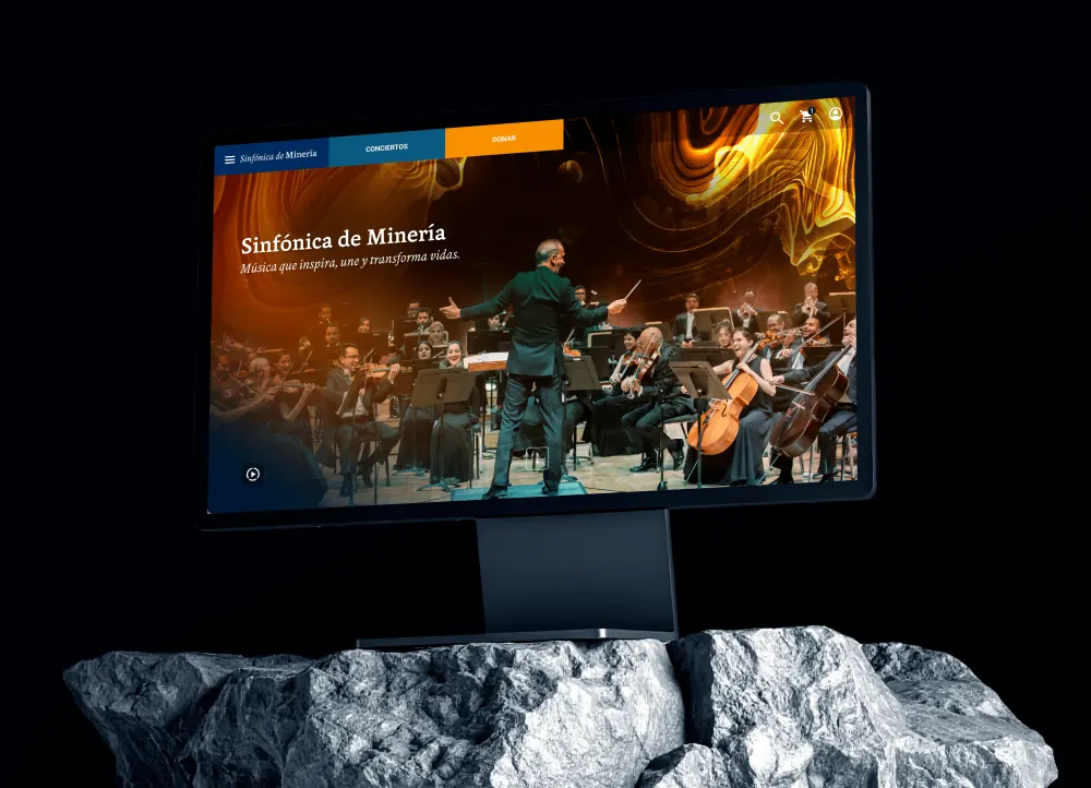 Branding y sitio web para Sinfónica de Minería — Aurin